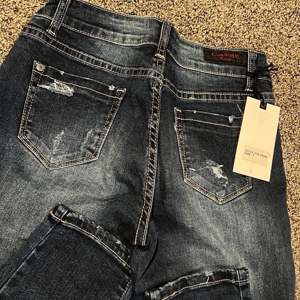 DISTRESSED Cotton Jeans - Picture 10 of 10
